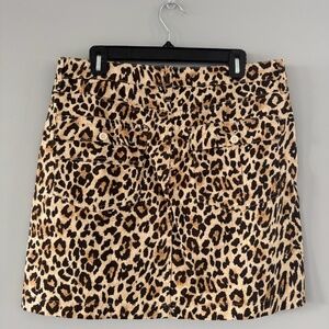 J.Crew Leopard Midi Skirt